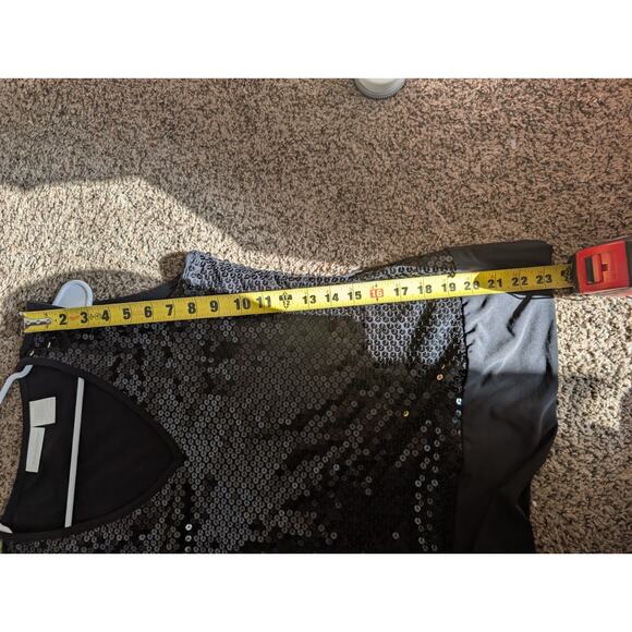 Vintage-Inspired Worthington Black Sequin Tank Top | Glam Party Sleeveless... - Picture 7 of 7